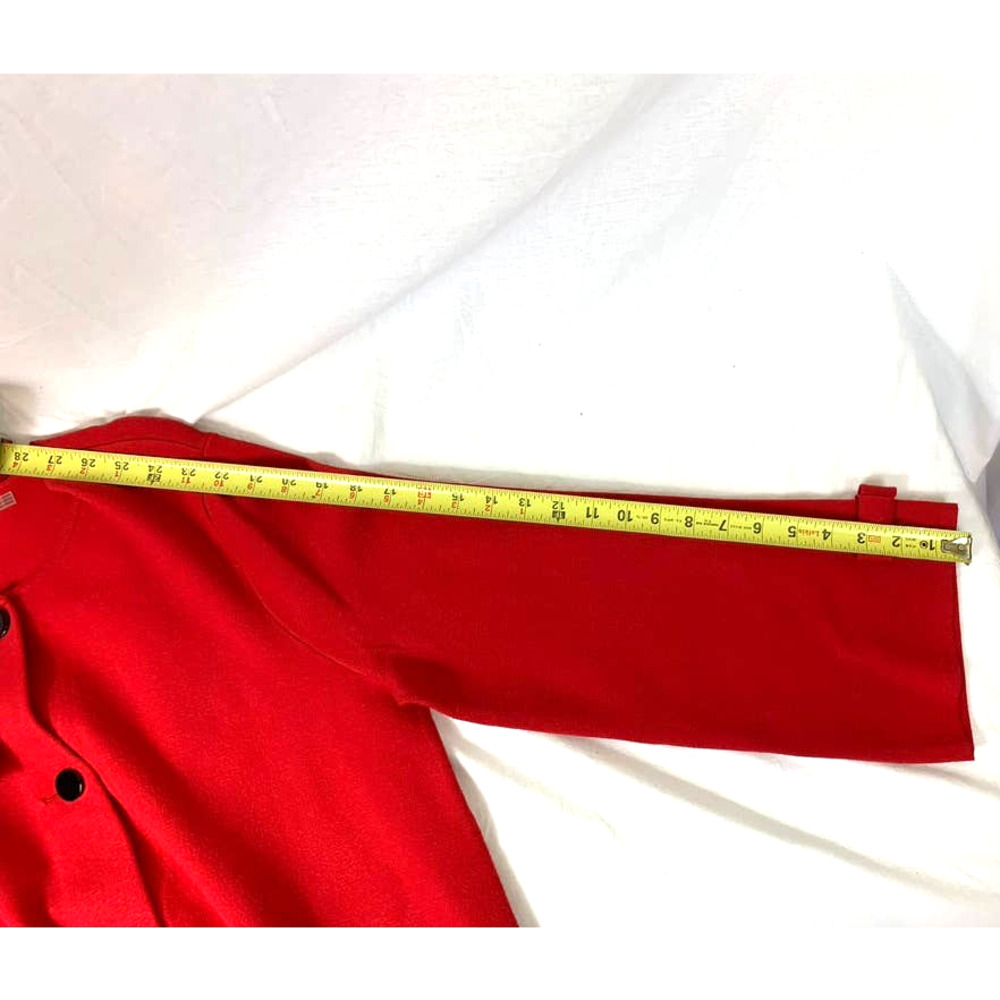 Karl Lagerfeld Paris NWT Red Cardigan Sweater Tunic Size LGG - Picture 8 of 10